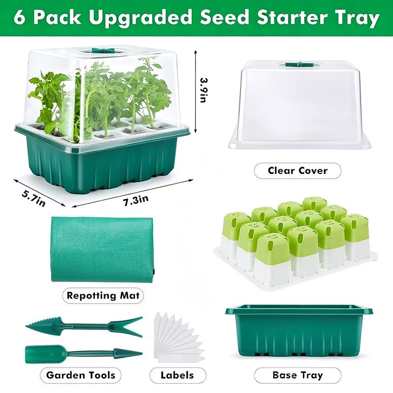 1Set Kit Germinasi Rumah Kaca  - Humidity Dome Kit ulasan dan harga